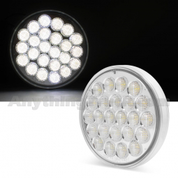 Pro LED 424C 4" Round Pearl Style Back-Up Light With 24 White LEDs - Replaces Truck-Lite 4060C