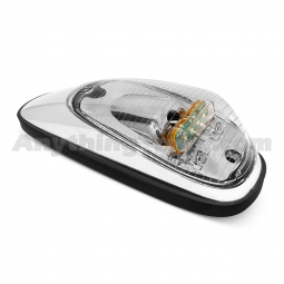 Pro LED 6049C Hardwired Cab Marker Light, Clear Lens, Amber LEDs - Replaces Peterbilt P54-6049