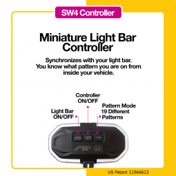 Pro LED SW4 Mini Controller For Stellar Vision Flashing Light Bars