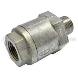 Sealco 10200 1/2 Single Check Valve, 1/2" NPT Ports, Female Inlet, Male Outlet