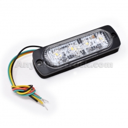 Pro LED 304A Low Profile Amber Strobe Lamp, 10-30 Volts, 4 LEDs