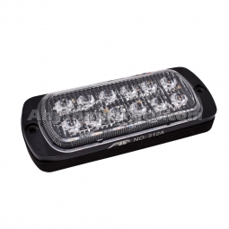 Pro LED 312A Double Row 12 LED Amber Warning Light With 19 Flash Patterns, 10-30 Volt DC