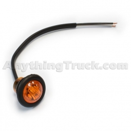 Pro LED 34Y3 3/4" Amber LED Clearance/Marker Light with Grommet, 3 Diodes