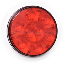 Pro LED 408R 4-Inch Round Stop, Tail, Turn Signal Light, 8 LEDs, 12-Volts DC