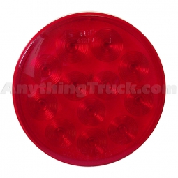 Pro LED 412R 12-Diode 4-Inch Round Red LED Stop/Tail/Turn Light, 12-Volts DC, Grommet-Mounted