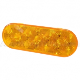 Pro LED 610Y 10-Diode 6-Inch Oval Amber LED Front, Park, and Turn Signal Light