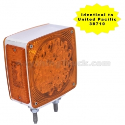 Pro LED 8710Y LED Pedestal Turn Signal Light, Amber/Amber, Side Marker, Same as United Pacific 38710