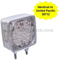 Pro LED 8712Y 45 LED Pedestal Turn Signal Light,Clear Lens, Amber LEDs, Same as United Pacific 38712