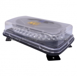 Pro LED ML36AC 11" Class 1 Amber/White LED Warning Light Bar, 20 Flash Patterns, Clear Lens, 10-30 V