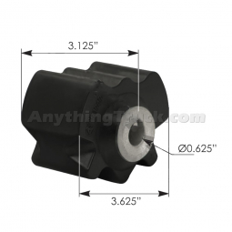 M17423 Rubber Bushing, Fits M17419 Cab Mount, Replaces Freightliner 18-42727-000