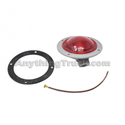 Betts 600011 Red Incandescent Clearance/Marker Light, Shallow Lens, Aluminum Body, Single Contact