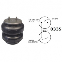 Spring Pro 880335, Replaces Firestone 0335 Air Helper Springs