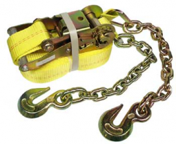 PTP 2X27CE 2" x 27 ft. Ratchet Strap with Chain Ends