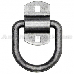 B38PTP Forged D-Ring with 2-Hole Mounting Bracket, 1/2" Dia. Ring, 4,080 lbs. WLL