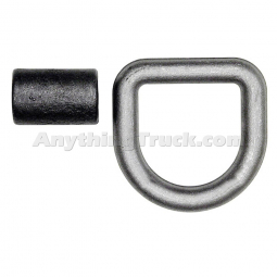 Forged D-Ring with Weld-On Mounting Bracket, 3/4" Dia. Ring, 9,120 lbs. WLL