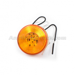 Pro LED 200YCHW Yellow 2-Inch Round Hard-Wired LED Marker Light with Circle Lens