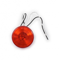 Pro LED 200RCHW Red 2-Inch Round Hard-Wired LED Marker Light with Circle Lens