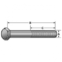 Greasable Spring Bolt, 15/16"-16 x 5-1/4" Long