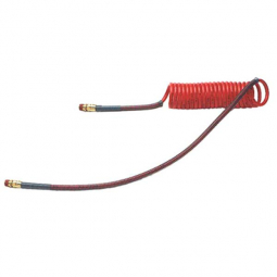 PTP 022005 15 ft. Red Coiled Nylon Emergency Air Brake Hose Assembly with One 40" Lead