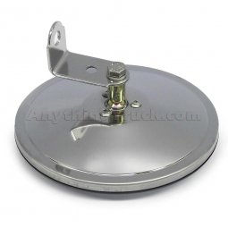 Stainless Steel 6" Center Mount Convex Mirror with L-Bracket