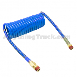 PTP 022027 15 ft. Blue Coiled Nylon Service Air Brake Hose Assembly