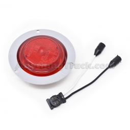 Truck-Lite 10051R Series 10 Red LED Clearance Marker Light Kit, 2-1/2" Round with Gray Flange