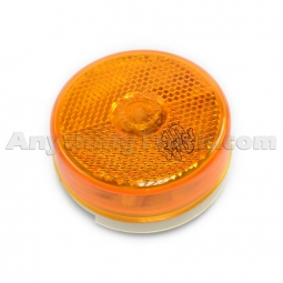 Truck-Lite 10208Y Incandescent 2.5" Yellow Clearance/Marker Light with Reflector Lens