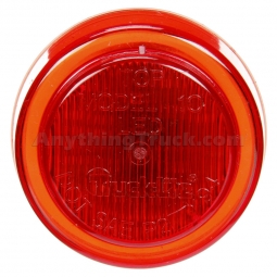 Truck Lite 10256R 3 LED 2.5" Round Marker Light, Red, 12-24 Volt DC