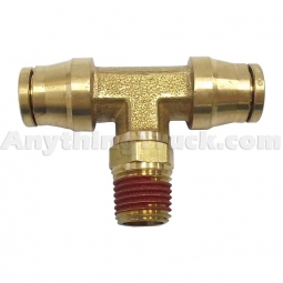 PTP 016342 1/8" NPT x 1/4" Tubing Push-To-Connect Male Branch Swivel Tee