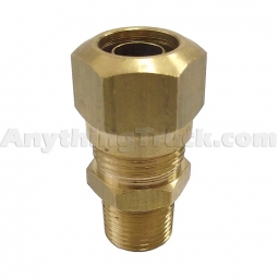 PTP 016844 Male Connector Compression Fitting, 1/4" NPT, 1/4" Tube