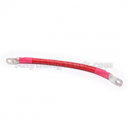 Velvac 058128 Stud Top Battery Cable, Red, 8"