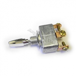Velvac 090043 Toggle Switch, Single Pole/Double Throw, 50A @ 6-24 VDC, Screw Terminals, Momentary