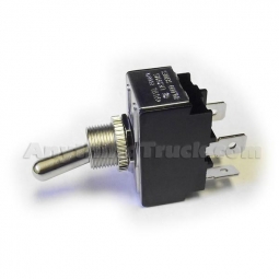 Velvac 090204 Toggle Switch, Double Pole/Single Throw, 21A @ 14 VDC, 0.25" Flat Blade Terminals