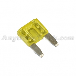 Velvac 091307 20 Amp ATM Mini Blade Fuse, Yellow Color