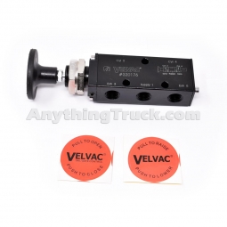 Velvac 320176 Four-Way Push/Pull Valve, 1/4" - 18 FPT Ports