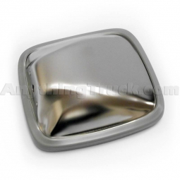 Stainless Steel 6-1/2" x 6" Side Mount Convex Spot Mirror